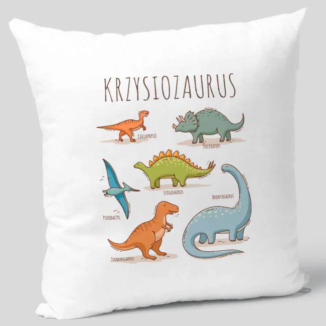 Chlopieca poduszka z dinozaurami