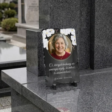 Dekoracyjna duża tabliczka na 1 listopada ze zdjęciem