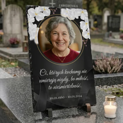 Dekoracyjna duża tabliczka na 1 listopada ze zdjęciem