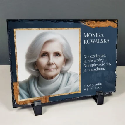 Statuetka na pomnik ze zdjęciem