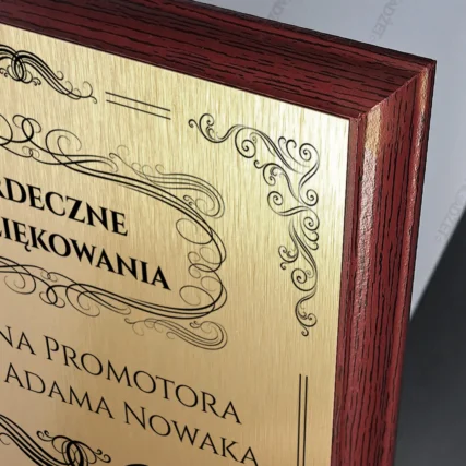 Eleganckie podziękowanie Prezent dla promotora