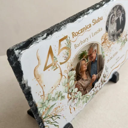 Foto granit 30x20 cm - Niespodzianka na 45 rocznicę ślubu