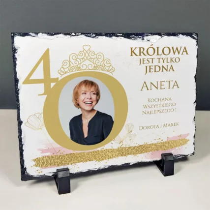 Foto granit Elegancki prezent na 40 urodziny dla niej