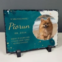 Granit ze zdjęciem Pamiątka po zwierzaku Psie Kocie