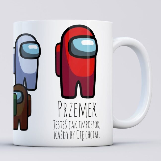 Kubek Among Us Impostor z imieniem