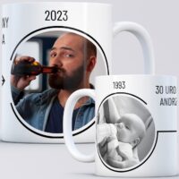 Kubek KIEDYŚ I DZIŚ prezent urodzinowy