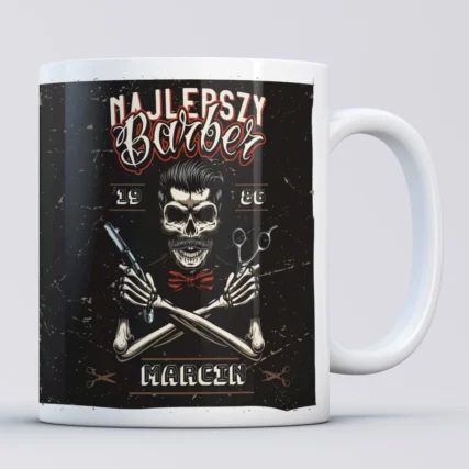 Kubek dla BARBERA na urodziny z personalizacją
