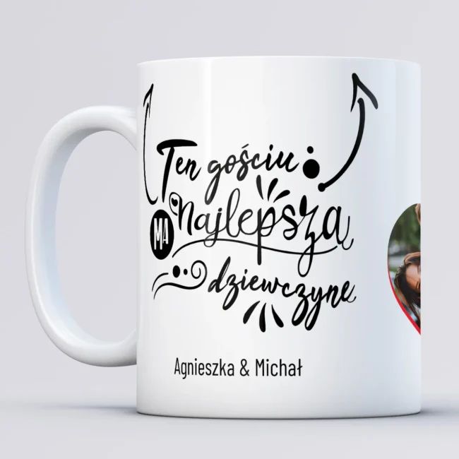 Kubek dla chlopaka NAJLEPSZA DZIEWCZYNA
