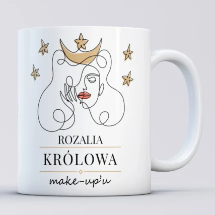 Kubek dla makijażystki KRÓLOWA MAKE-UPU