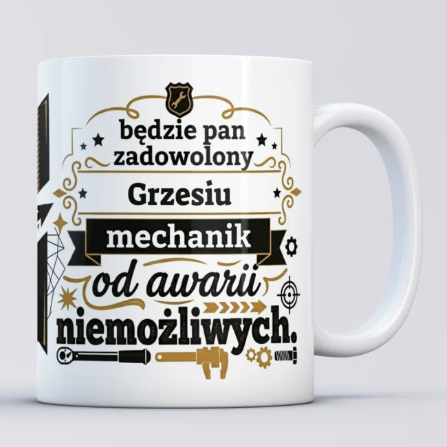 Kubek dla mechanika MECHANIK OD AWARII NIEMOZLIWYCH