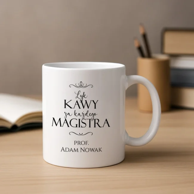 Kubek dla promotora na podziękowanie