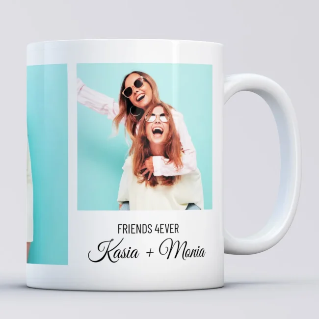 Kubek dla przyjaciolki ze zdjeciami FRIENDS 4EVER