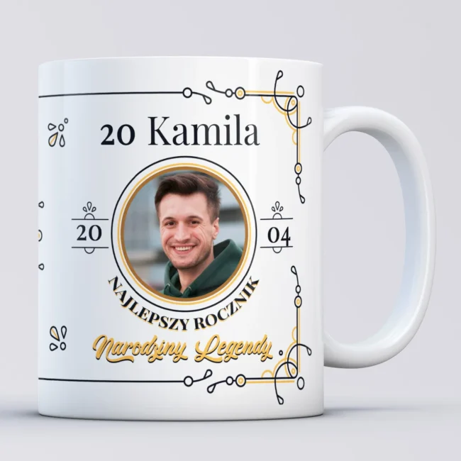 Kubek na 20 urodziny z imieniem