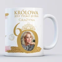 Kubek na 60 urodziny dla koleżanki z imieniem