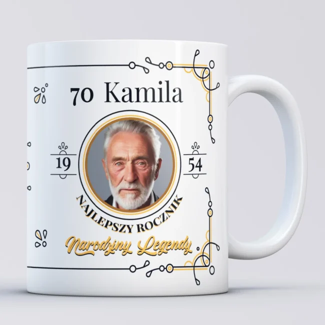 Kubek na 70 urodziny dla dziadka