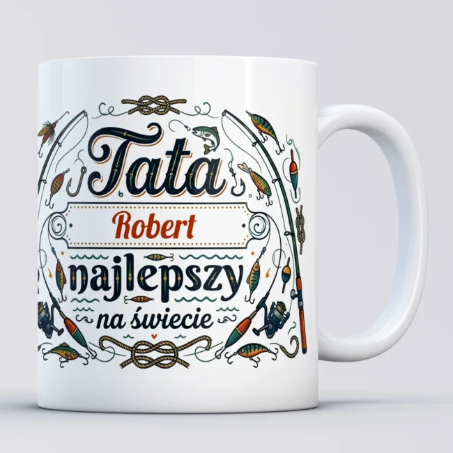 Kubek na Dzien Ojca Prezent dla taty wedkarza