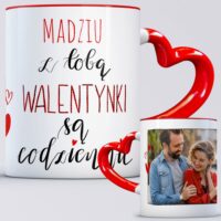 Kubek na walentynki ze zdjęciem dla pary
