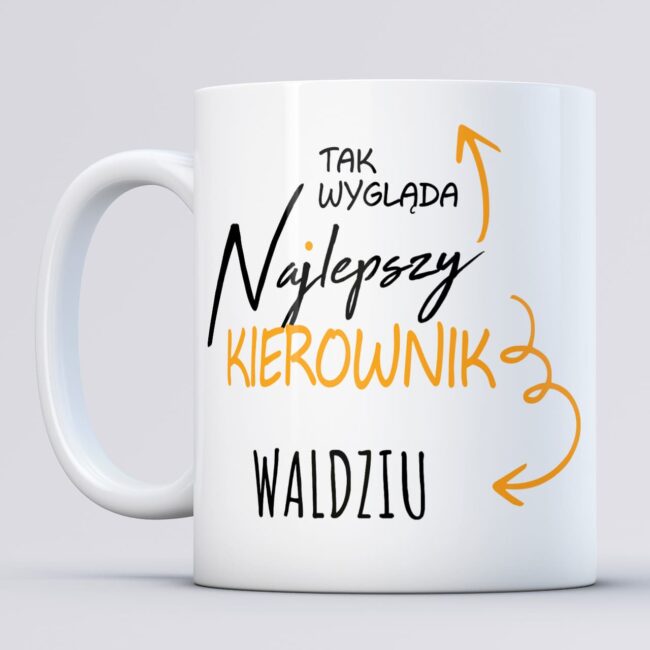 Kubek najlepszy kierownik z imieniem