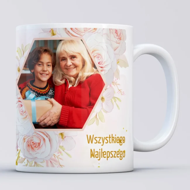 Kubek personalizowany PREZENT NA URODZINY DLA BABCI