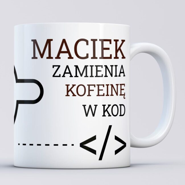 Kubek personalizowany smieszny prezent dla programisty