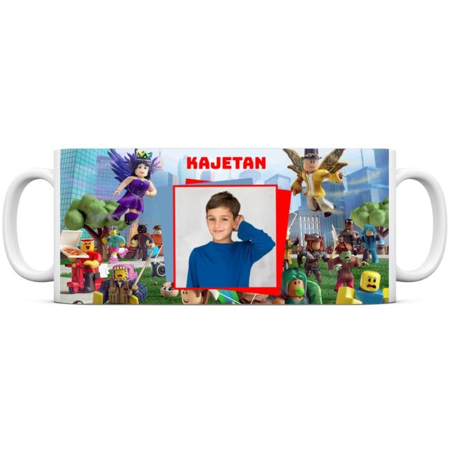 Kubek ROBLOX ze zdjęciem i imieniem