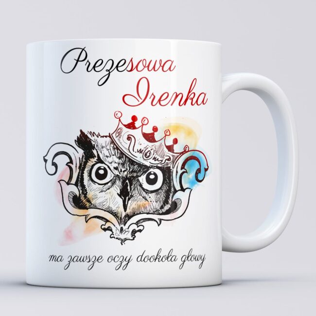 Kubek szefowej Prezesowa z imieniem