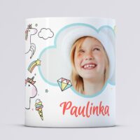 Kubek unicorn jednorożec ze zdjęciem i imieniem