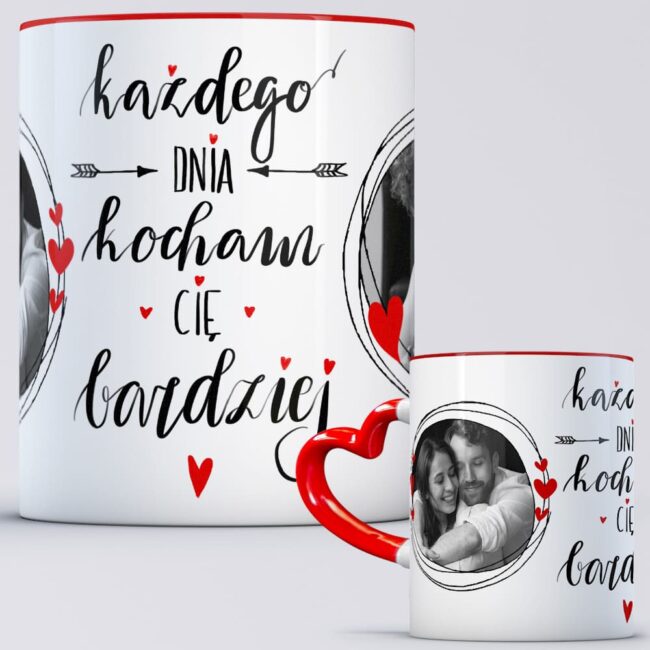Kubek walentynkowy dla Niego ze zdjęciami