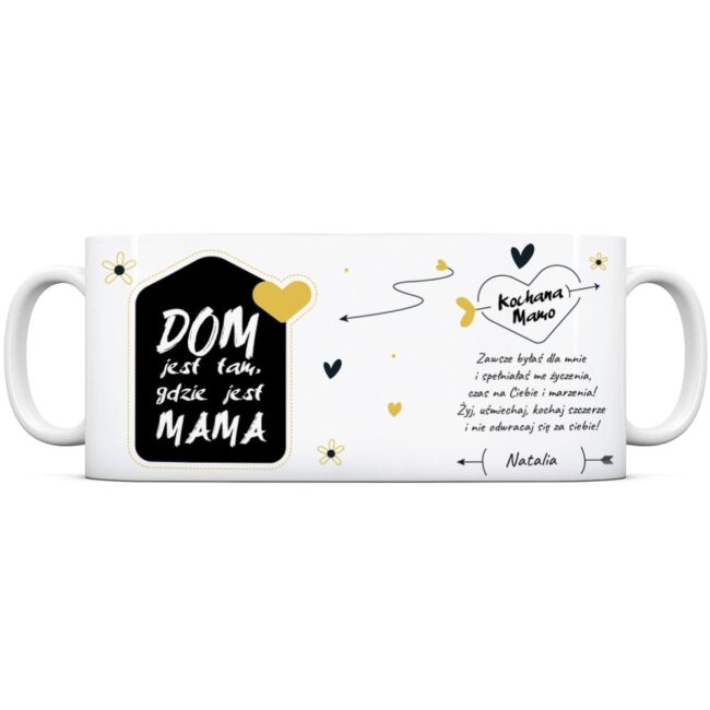 Kubek z dedykacją dla mamy Kubek biały 330 ml
