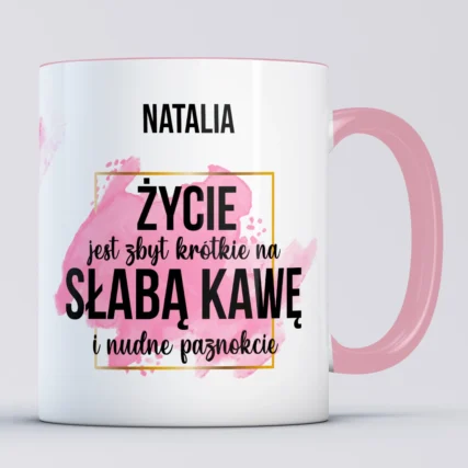 Kubek z imieniem dla Stylistki Paznokci