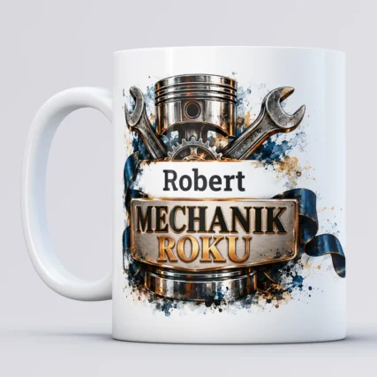Mechanik roku – personalizowany kubek z imieniem