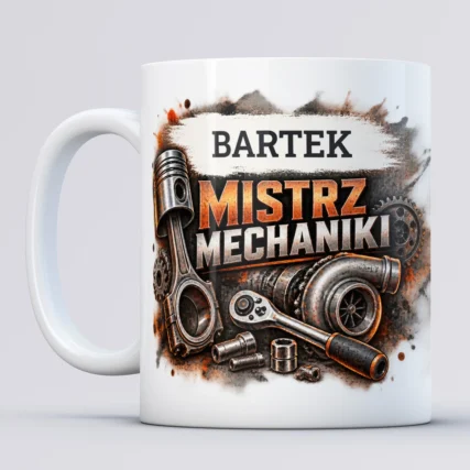 Mistrz mechaniki – personalizowany kubek z imieniem