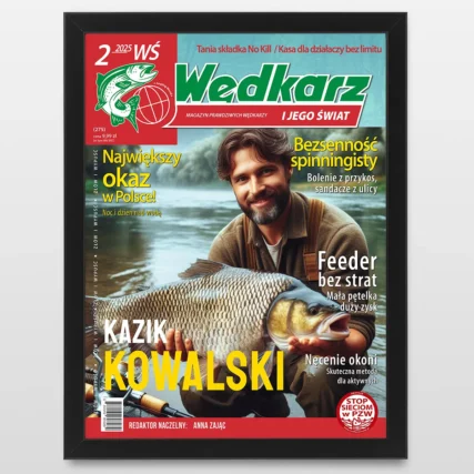 Okładka gazety ze zdjęciem Prezent na urodziny dla wędkarza