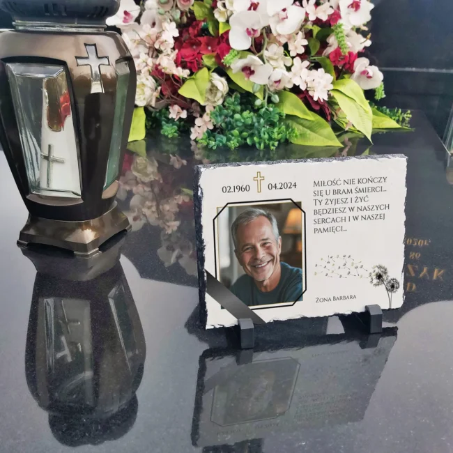 Personalizowana Pamiątka po ukochanej osobie na pomnik