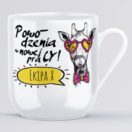 Personalizowana filiżanka Powodzenia w nowej pracy