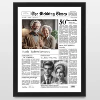 Personalizowana okładka gazety na 50 rocznicę ślubu