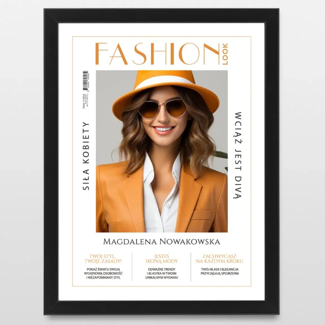 Personalizowana okładka magazynu FASHION ze zdjęciem