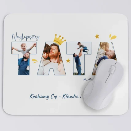 Personalizowana podkładka pod mysz ze zdjęciem dla Taty