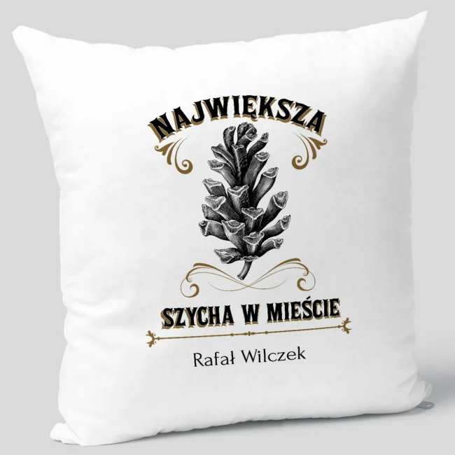 Personalizowana poduszka SZYCHA prezent na urodziny