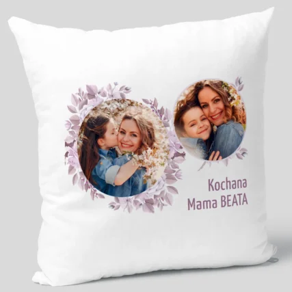 Personalizowana poduszka dla mamy ze zdjęciami