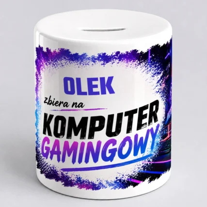 Skarbonka NA KOMPUTER GAMINGOWY z imieniem