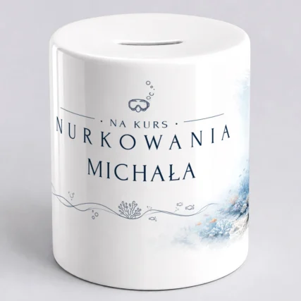 Personalizowana skarbonka NA KURS NURKOWANIA