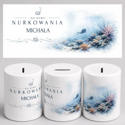 Personalizowana skarbonka NA KURS NURKOWANIA