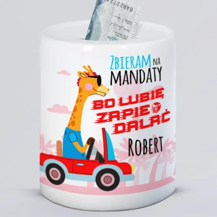 Personalizowana skarbonka na mandaty