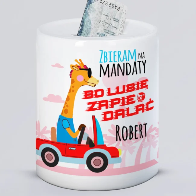 Personalizowana skarbonka na mandaty