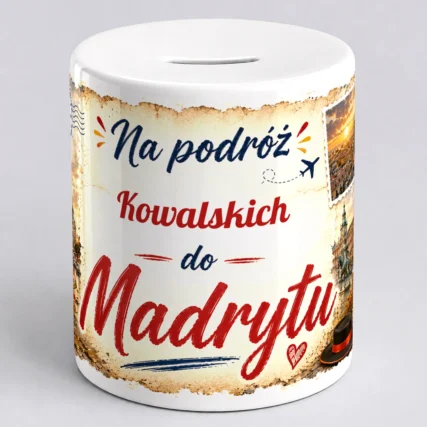 Personalizowana skarbonka na podróż do MADRYTU
