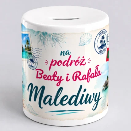 Personalizowana skarbonka z imieniem na MALEDIWY