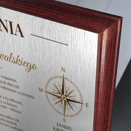 Personalizowane podziękowanie dla kierownika z dedykacją