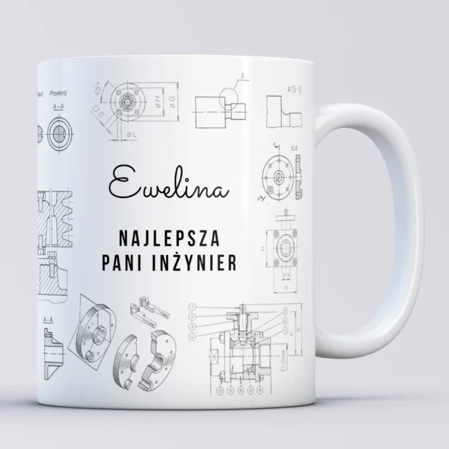 Personalizowany kubek Najlepsza PANI INŻYNIER