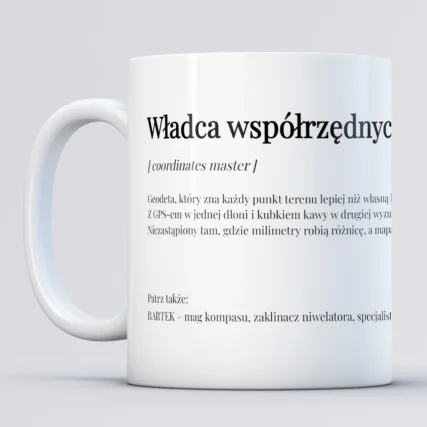 Personalizowany kubek Prezent dla geodety